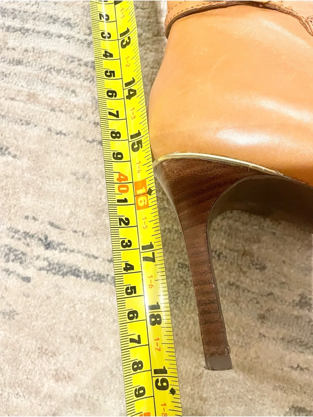 Lauren Ralph Lauren Women's Leather Stilleto Knee High Boots Sz 8B- LIKE NEW